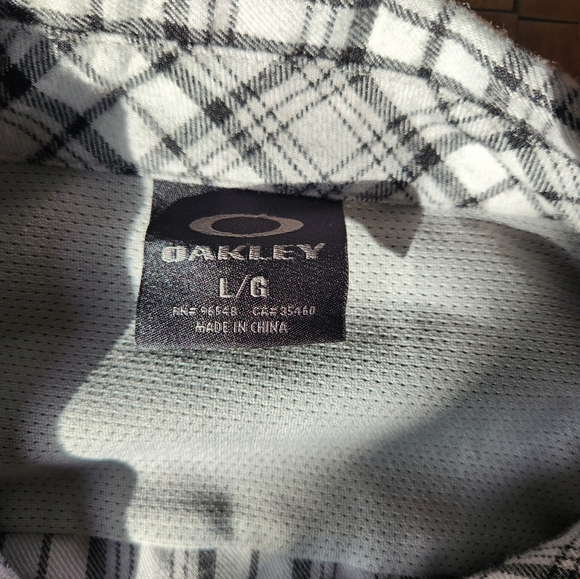 Mens Oakley Plaid Button Down Shirt Lrg - Picture 4 of 6
